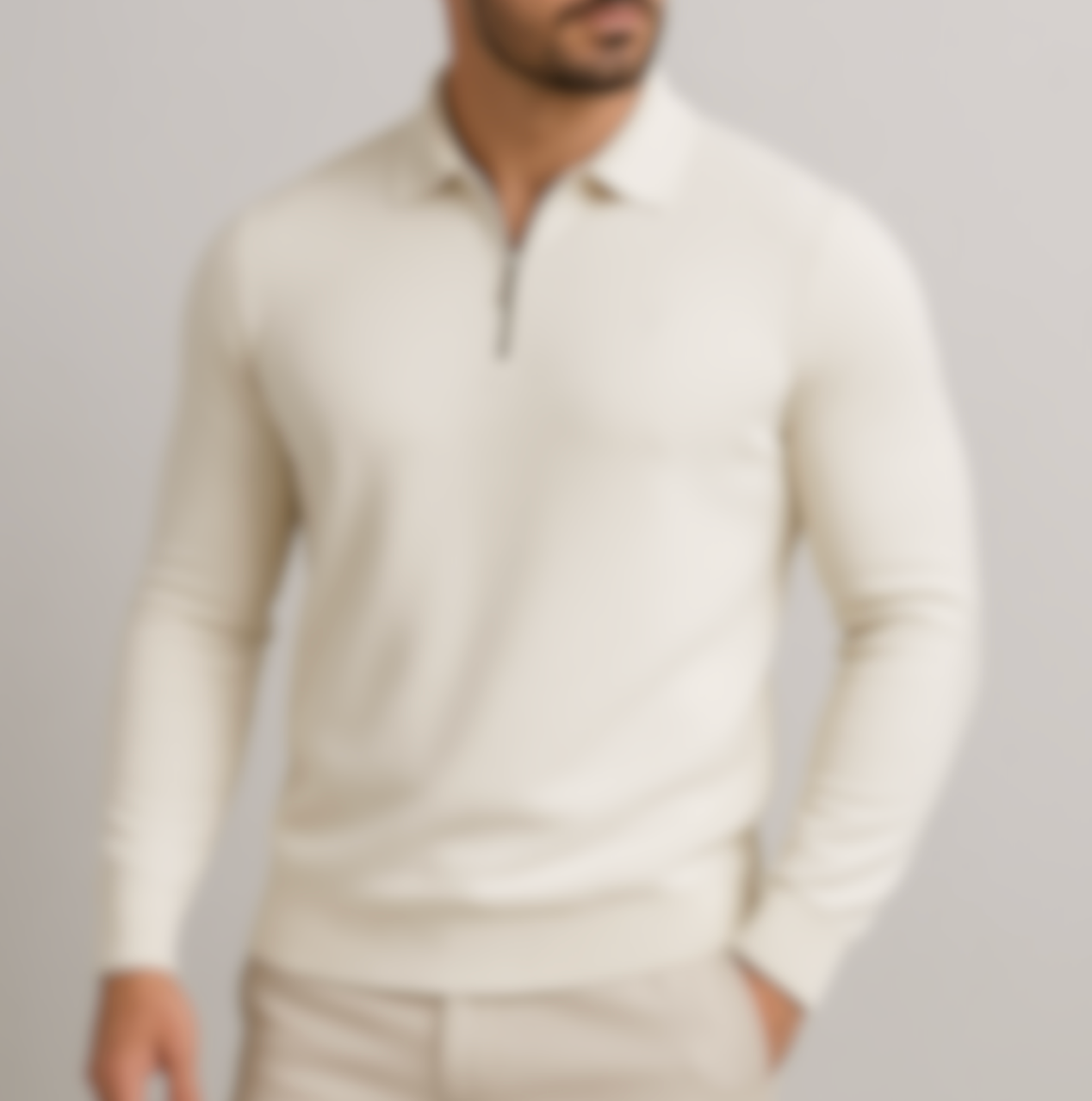 Polo Monaco Manche longue - Vallucci - Blanc