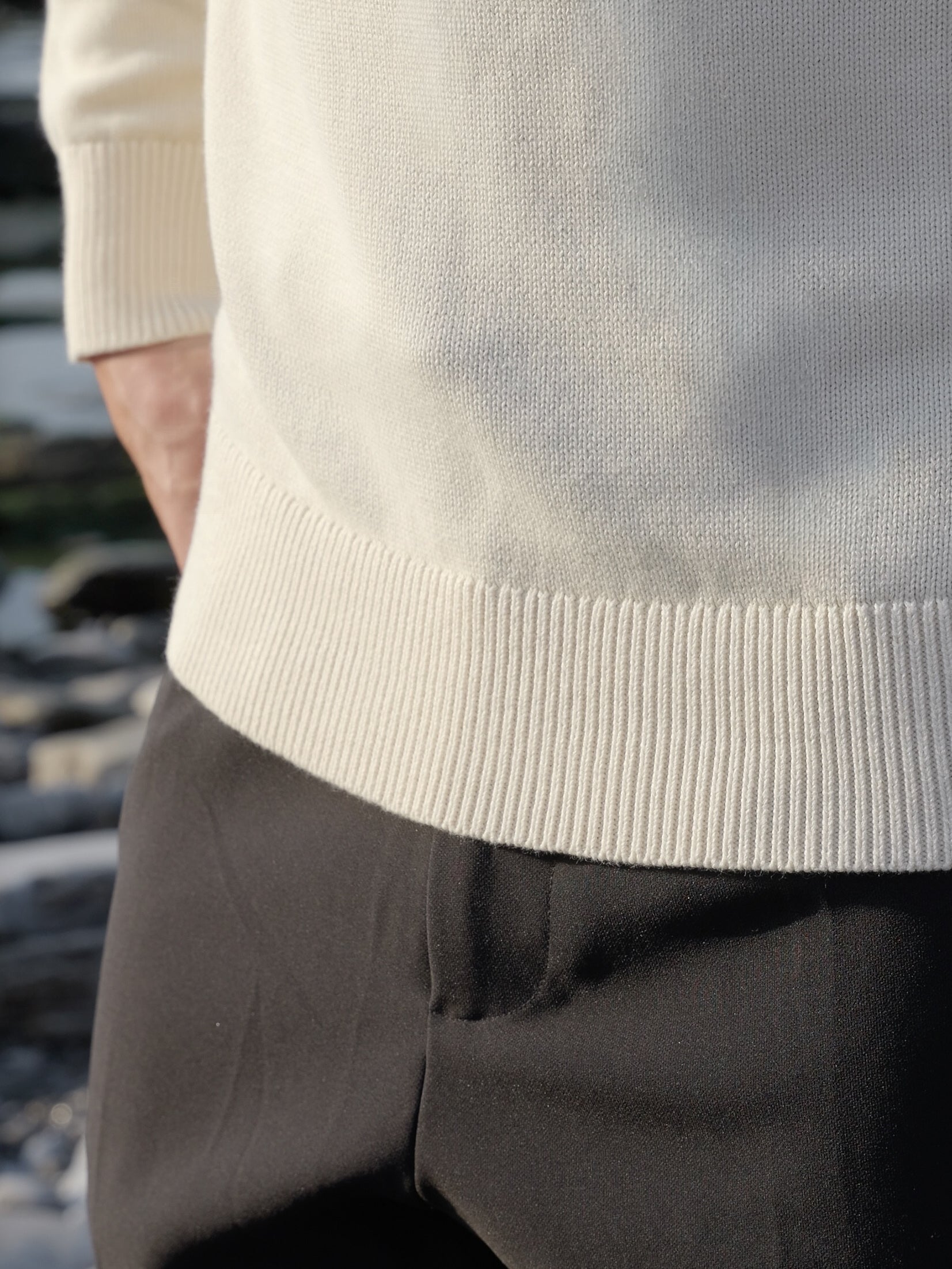 Polo Sweater - Off-white
